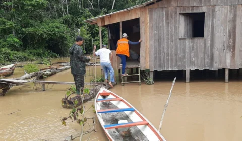 Bacias dos rios Juruá e Madeira apresentam status de ‘alerta’ por conta do volume de chuvas, diz Cemoa