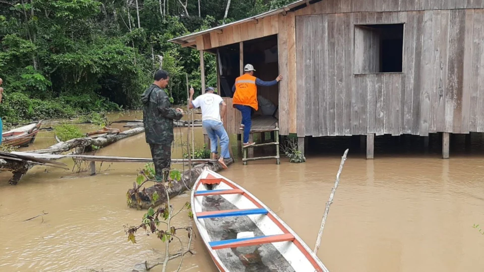Bacias dos rios Juruá e Madeira apresentam status de ‘alerta’ por conta do volume de chuvas, diz Cemoa