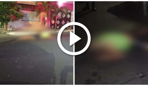 VÍDEO: homem tenta correr, mas é baleado e morre no Centro de Manaus