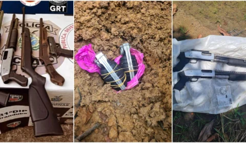 Sete homens são presos com armas, drogas e granadas no município de Iranduba-AM