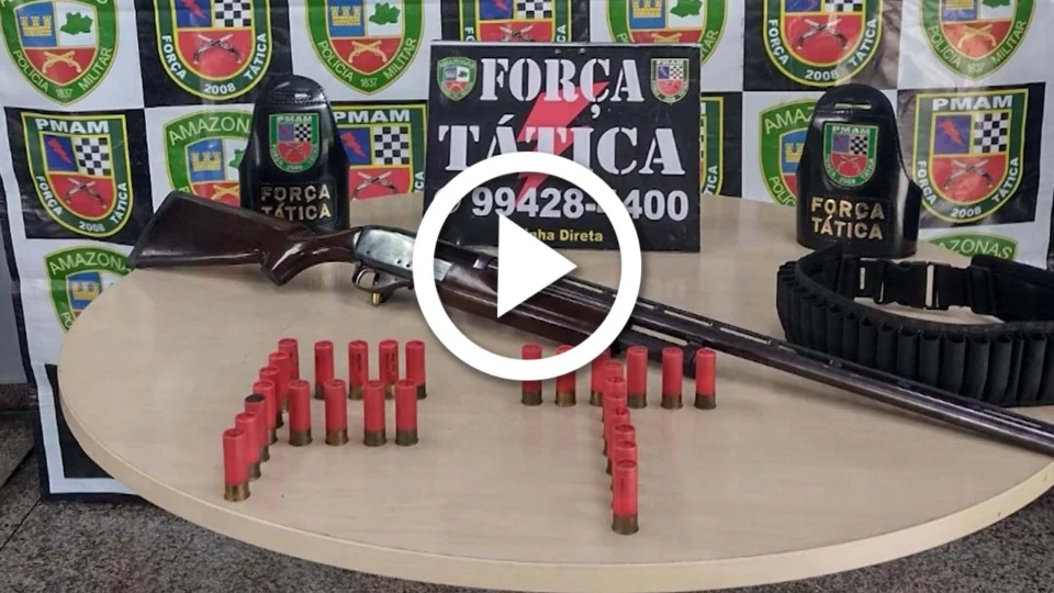 VÍDEO: polícia é acionada para surto psicótico e encontra arma na Zona Oeste de Manaus