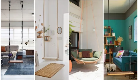 Balanço dentro da sala: nova tendência deixa ambiente mais descontraído; veja fotos