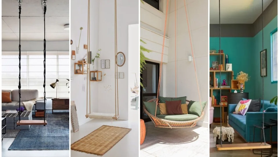 Balanço dentro da sala: nova tendência deixa ambiente mais descontraído; veja fotos