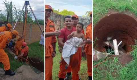 Menino de três anos é resgatado após cair em fossa de 12 metros no Tocantins