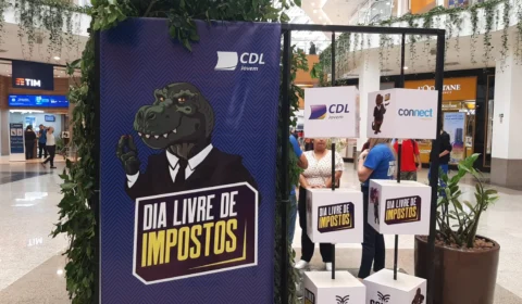 VÍDEO: ‘Dia Livre de Impostos’ atrai clientes para shopping em Manaus