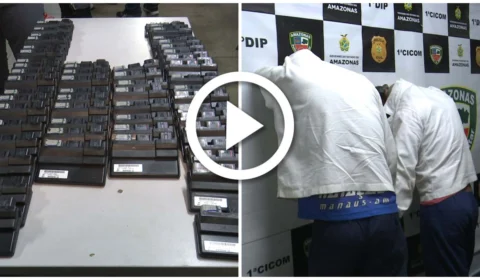 VÍDEO: industriários são presos em flagrante por furtar fábrica de Manaus