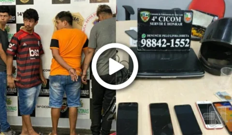 Quarteto é preso após assaltar passageiros de ônibus da linha 652, em Manaus