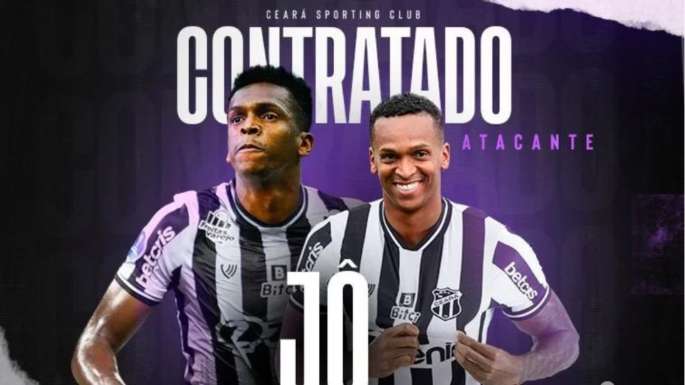 Mais novo reforço do  Ceará, Jô chega a Fortaleza para defender Vozão no Campeonato Brasileiro
