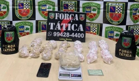 Homem é preso com mais de mil trouxinhas de drogas dentro de mochila na Zona Oeste de Manaus