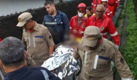Quatro pessoas são resgatadas sob escombros após barreira deslizar no Recife
