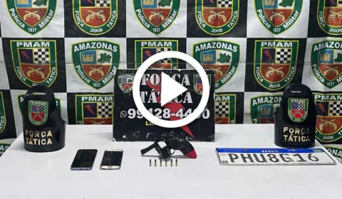 VÍDEO: trio armado é preso na Zona Sul de Manaus