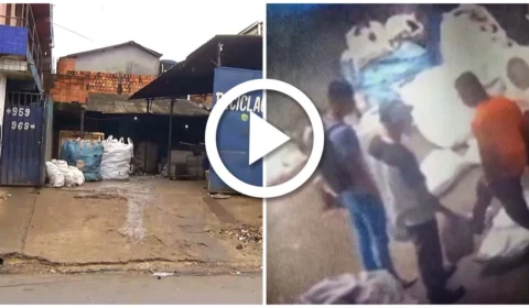 VÍDEO: suspeitos roubam R$ 10 mil de sucataria na Zona Norte de Manaus