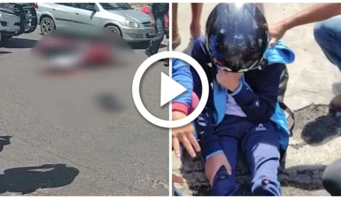 VÍDEO: roda de ônibus esmaga cabeça de mulher após acidente de motocicleta na Zona Norte de Manaus