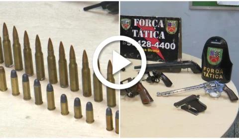 VÍDEO: arsenal que seria usado em ataque de facção criminosa é apreendido na Zona Oeste de Manaus