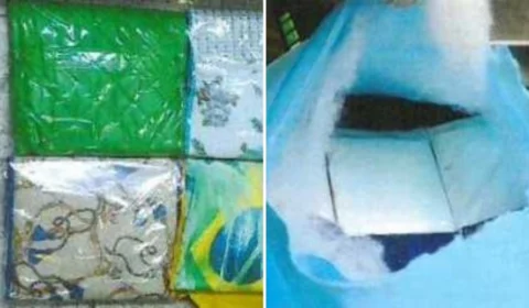 PF prende mulher com 4 kg de droga costurados em edredons, em São Paulo