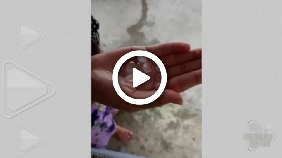 VÍDEO: moradores de Manacapuru, no AM, relatam chuva de granizo na tarde desta segunda