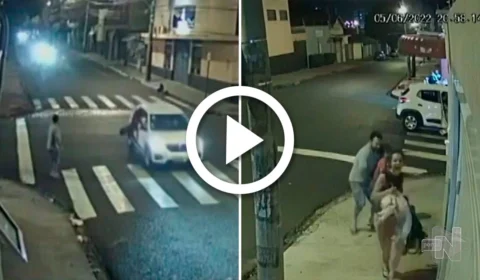 VÍDEO: rottweiler salta de carro e ataca mulher que passeava com cão e filho em Ribeirão Preto, SP