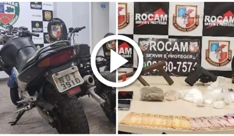 VÍDEO: dupla é presa com armas e drogas em abordagem na Zona Leste de Manaus