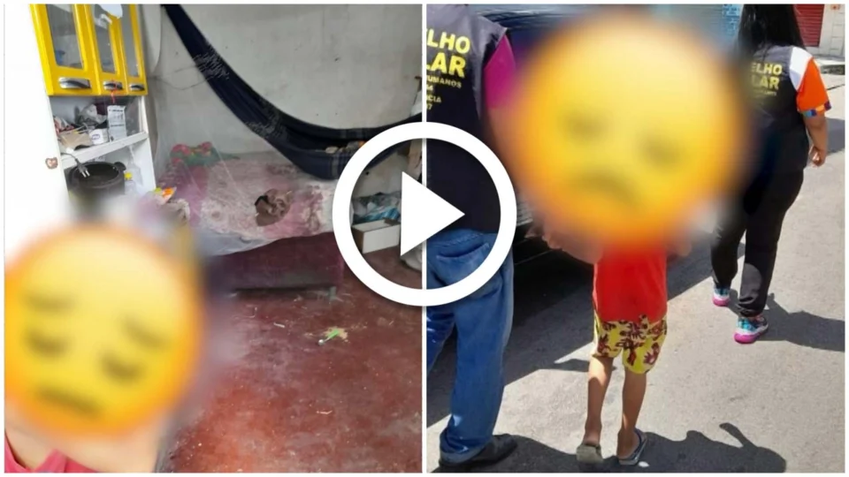VÍDEO: menino de 8 anos é abandonado em casa sem comida e água, na Zona Leste de Manaus
