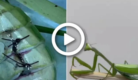 VÍDEO: conheça Karla, a louva-a-deus que passou por cirurgia que viralizou na internet