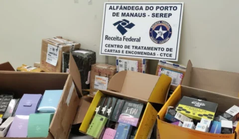 Receita Federal apreende 41 encomendas de cigarros eletrônicos em Manaus