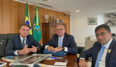 Decreto IPI: em nova reunião com governo do AM, Bolsonaro diz que vai buscar alternativas para manter competitividade da Zona Franca de Manaus; veja vídeo