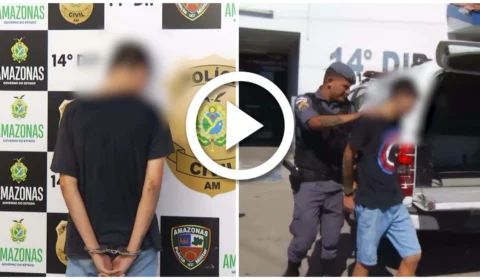 VÍDEO: adolescente é apreendido suspeito de assaltar micro-ônibus na Zona Leste de Manaus