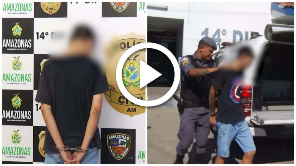 VÍDEO: adolescente é apreendido suspeito de assaltar micro-ônibus na Zona Leste de Manaus