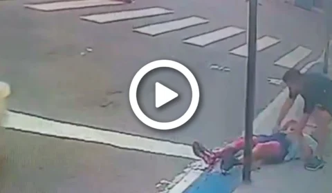 VÍDEO: médico veterinário salva vida de sargento que levou tiro na perna durante assalto no ES