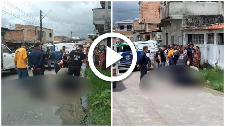 VÍDEO: mototaxista é assassinado na Zona Centro-Sul de Manaus