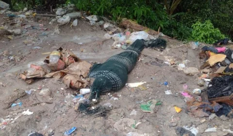 Corpo enrolado em rede é encontrado em lixeira na Zona Norte de Manaus