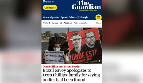 Após PF desmentir localização de corpos, embaixada do Brasil no Reino Unido pede desculpas à família de jornalista desaparecido no AM, diz jornal britânico