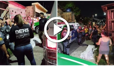 VÍDEO: dupla é morta a tiros enquanto conversavam na Zona Norte de Manaus