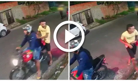 VÍDEO: dupla é presa por assaltar clientes de banca de churrasco na Zona Leste de Manaus