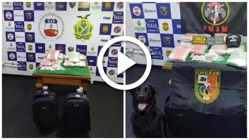 VÍDEO: mulheres são flagradas com drogas em barco próximo a Tefé, interior do Amazonas