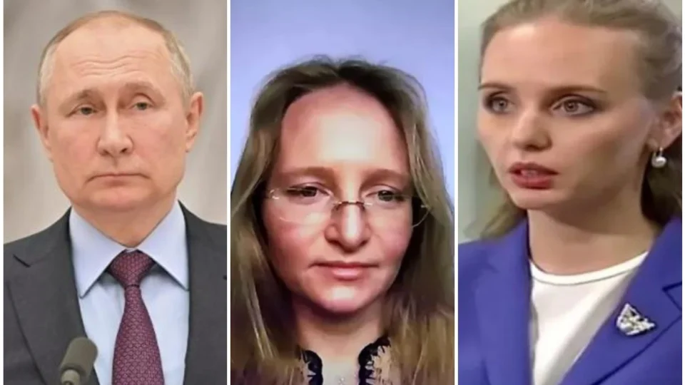 Filhas de Putin são alvo de sanções impostas pelos Estados Unidos