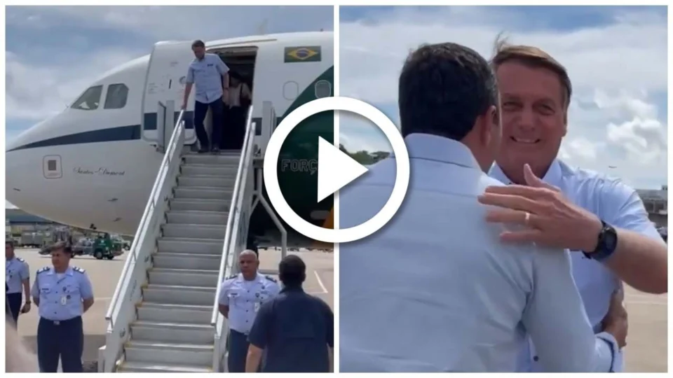 VÍDEO: Bolsonaro chega em Manaus para participar da Marcha para Jesus