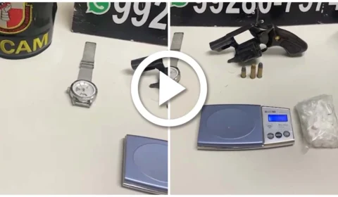 VÍDEO: foragido por roubo é preso por tráfico no interior do Amazonas