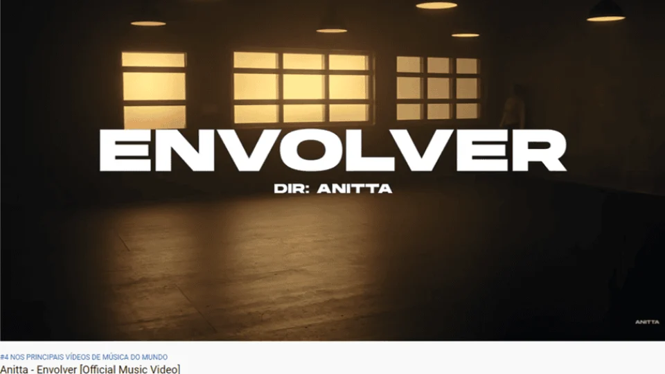 Música ‘Envolver’, de Anitta, é a mais buscada do YouTube no Brasil, diz pesquisa