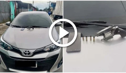 VÍDEO: homem é preso com arma e carro roubado na Zona Norte de Manaus