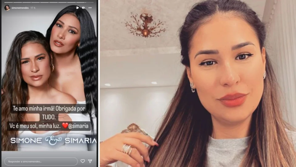 ‘Te amo’, diz Simone ao publicar homenagem à irmã, Simaria, depois de anúncio do fim da dupla