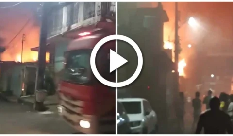 VÍDEO: incêndios de grandes proporções são registrados em lugares distintos em Manaus