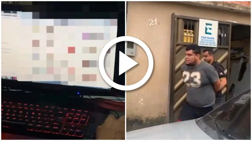 VÍDEO: homem é preso com material pornográfico infantil em Manaus