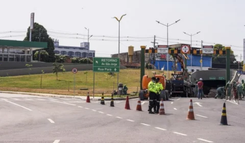 Passagem subterrânea do complexo viário do São Jorge é interditada nesta quinta-feira em Manaus