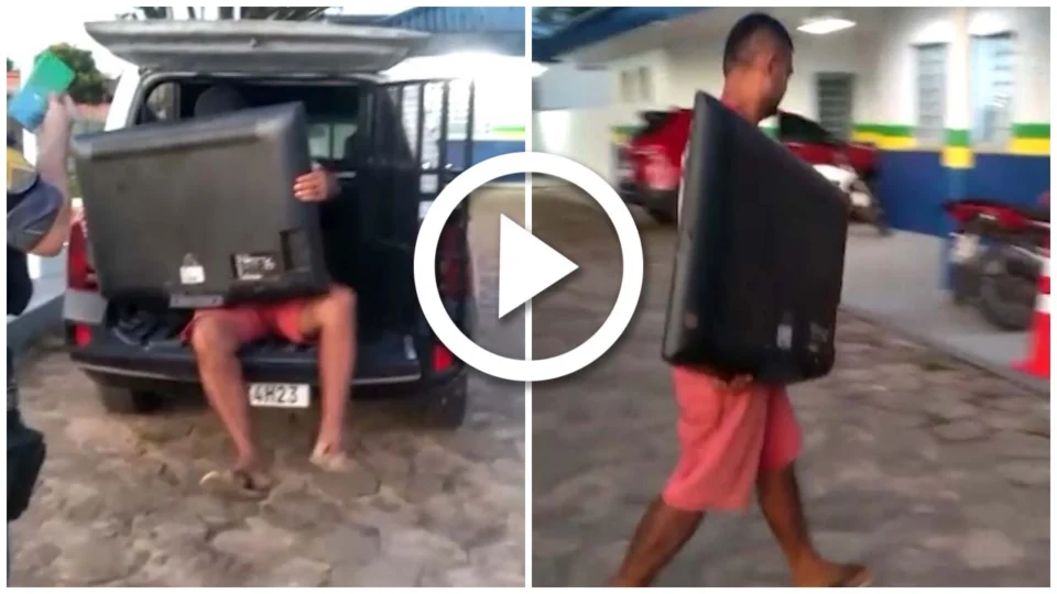 VÍDEO: em Parintins, interior do Amazonas, homem é preso por suspeita de roubar casa em que morava de favor