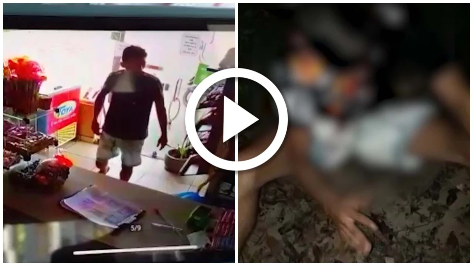 VÍDEO: suspeito de roubo é baleado nas mãos após assaltar um posto de combustíveis em Parintins, interior do Amazonas