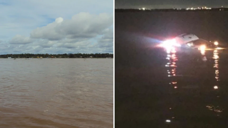 Ambulância com bebê cai em rio durante transferência do Careiro da Várzea para Manaus