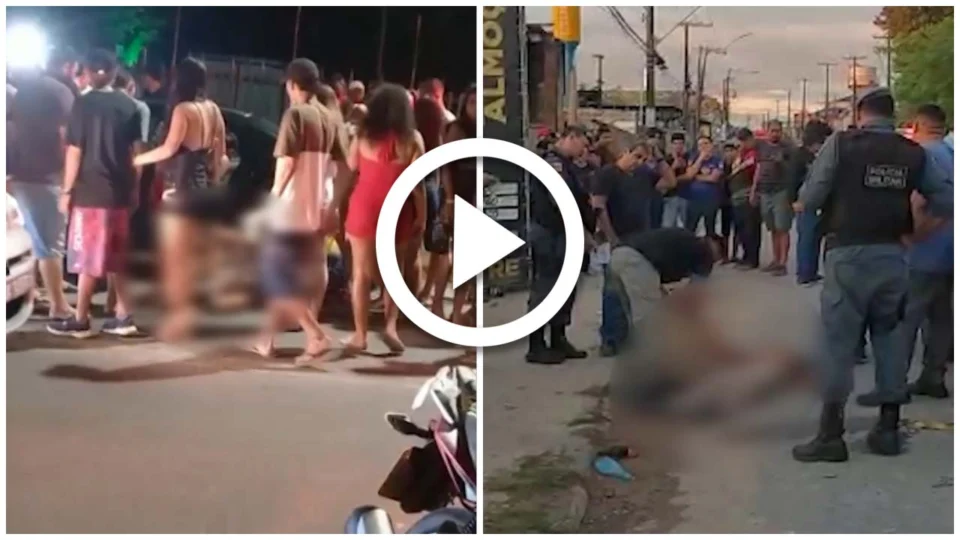 VÍDEO: homem é executado a tiros dentro de carro de aplicativo em Manaus