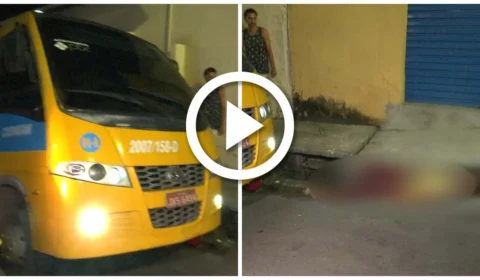VÍDEO: população rende e espanca suspeito de assalto a micro-ônibus na Zona Leste de Manaus