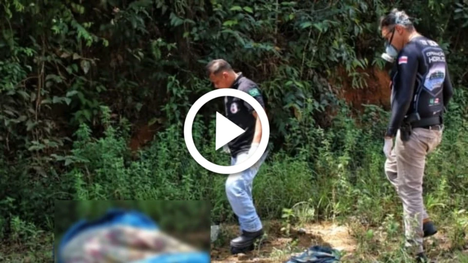 VÍDEO: corpo é encontrado com 34 perfurações de arma branca em área de mata na Ponta Negra, em Manaus